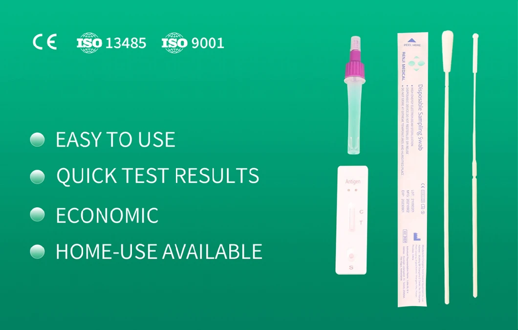 High Quality Rapid Test Kit Direct Factory Sales Antigen Detection Kit with Nasal/Oral/Saliva Swab for Home or Hospital